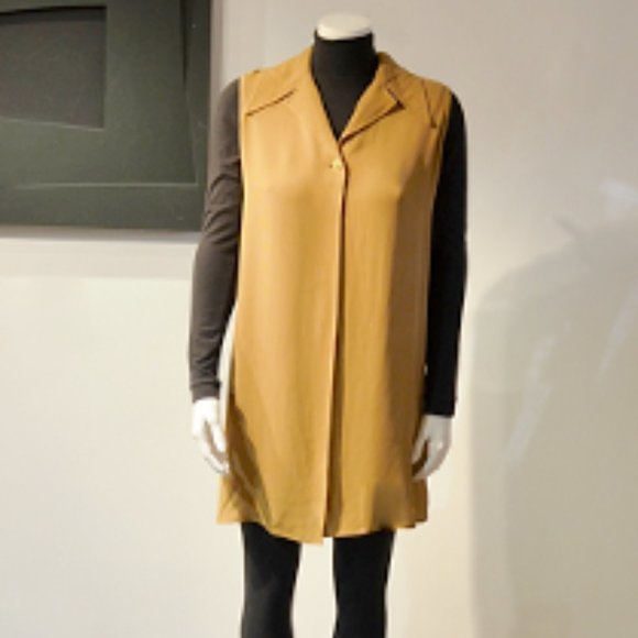 Vintage 80's Mark Eisen Swingy Tunique Vest - Picture 1 of 12